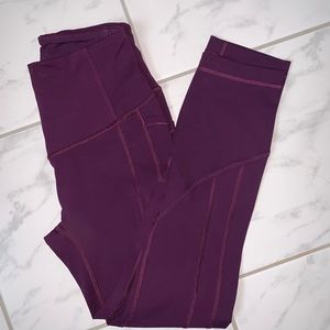Lululemon purple crop leggings